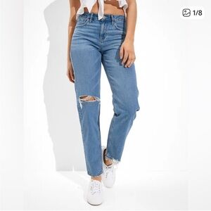 AE x the Jeans Redesign Ripped 90s Straight Jeans